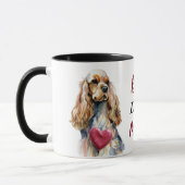 Beste Cocker Spaniel Hundemutter Tasse (Links)