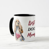 Beste Cocker Spaniel Hundemutter Tasse (Vorderseite Links)