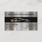 Beste Coole Metallic Look Automotive Business Card Visitenkarte (Vorderseite)