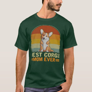 Beste Corgi-Hund-Mama Aller Zeiten Retro Vintage C T-Shirt