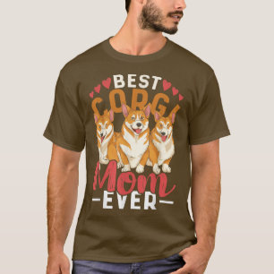 Beste Corgi Mama je Dog Besitzer Pet Süße Tier Cor T-Shirt