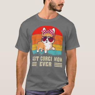 Beste Corgi Mama je Hund Mama Muttertagsgeschenk C T-Shirt