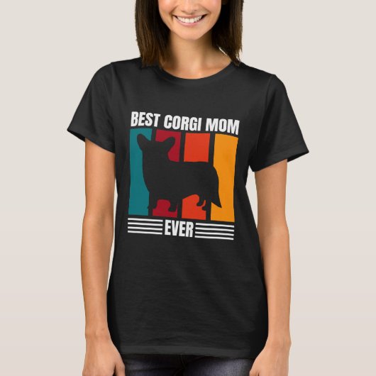 Beste Corgi-Mama je T-Shirt (Vorderseite)