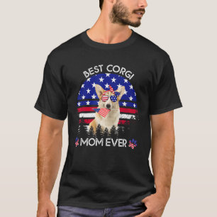 Beste Corgi-Mutter Aller Zeiten Vintage Amerikanis T-Shirt