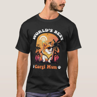 Beste Corgi-Mutter der Welt Beste Hundemutter Mutt T-Shirt