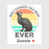 Beste Cornish Rex-Mutter überhaupt Aufkleber (Blatt)
