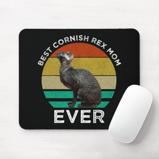 Beste Cornish Rex-Mutter überhaupt Mousepad (Mit Mouse)