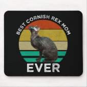 Beste Cornish Rex-Mutter überhaupt Mousepad (Vorne)