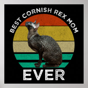 Beste Cornish Rex-Mutter überhaupt Poster