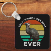 Beste Cornish Rex-Mutter überhaupt Schlüsselanhänger (Vorderseite)