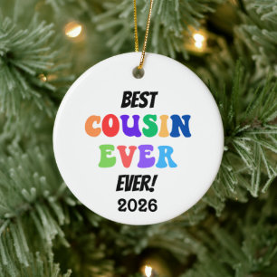 Beste Cousin-Crew ever Keramik Ornament