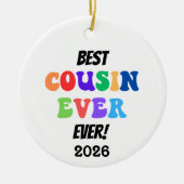 Beste Cousin-Crew ever Keramik Ornament (Vorne)