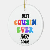Beste Cousin-Crew ever Keramik Ornament (Links)
