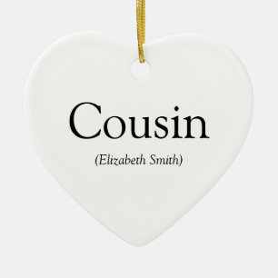Beste Cousine aller Zeiten Definition Spaß Keramik Ornament