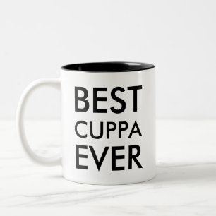 Beste Cuppa je   Geschenk für Teeliebhaber Zweifarbige Tasse