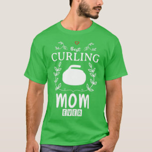 Beste Curling-Mama Funny Design T-Shirt