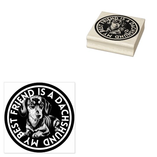 Beste Dackel Gummistempel (Stempel)