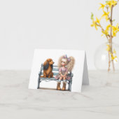 Beste Dackel Karte (Gelbe Blume)