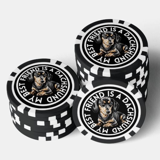 Beste Dackel Pokerchips (Stapel)