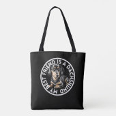 Beste Dackel Tasche (Rückseite)
