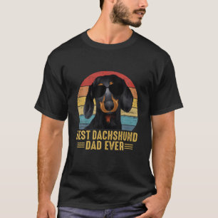 Beste Dackel Vater Funny für Hunde Karriere T-Shirt