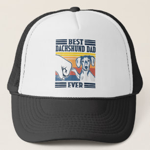 Beste Dackel Vater je Shirt Vintager Vater Tag C Truckerkappe