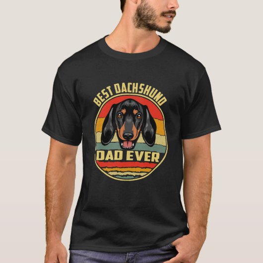 Beste Dackel Vater je T-Shirt (Vorderseite)