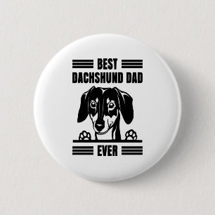 Beste Dackel Vater je T Shirt Button