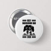 Beste Dackel Vater je T Shirt Button (Vorne & Hinten)