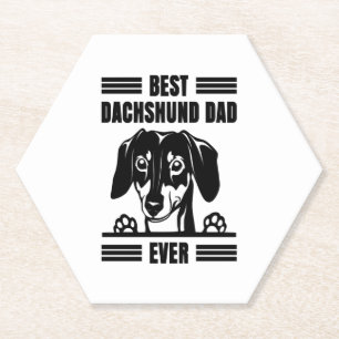 Beste Dackel Vater je T Shirt Untersetzer