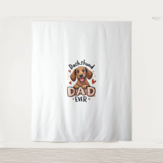Beste Dackel Vater je T Shirt Wandteppich