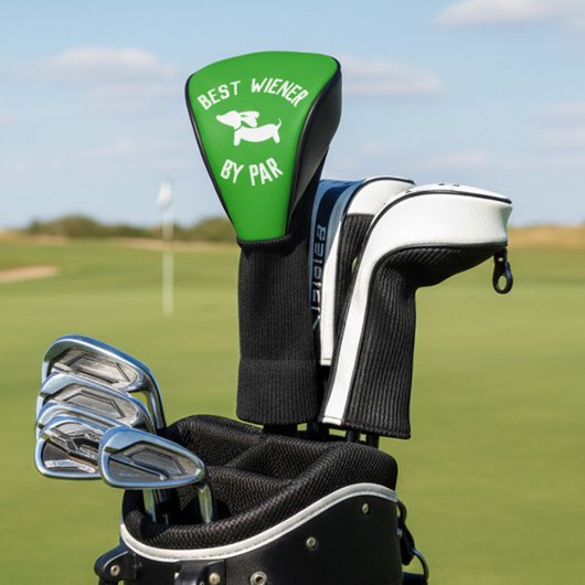 Beste Dackel von Par Punny Dackel Golf Head Cover Headcover