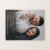 Beste Dad Definition Foto Puzzle (Horizontal)