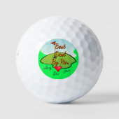 Beste Dad Golfer Golfbälle (Vorderseite)
