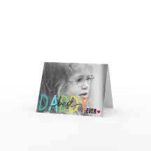 Beste Daddy je Vatertag geklappte Grußkarte