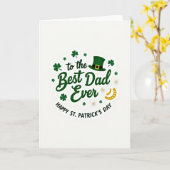 Beste-Daddy-Kleeblatt-Musterkarte Karte (Gelbe Blume)