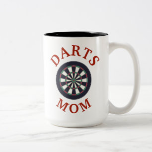 Beste "DARTS MAMA" jemals! Muttertag Zweifarbige Tasse
