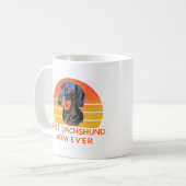 Beste Datschund-Mutter je T-Shirt Kaffeetasse (Vorderseite Links)