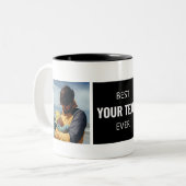 Beste "Dein Text hier" - immer benutzerdefinierte Zweifarbige Tasse (Vorderseite Links)