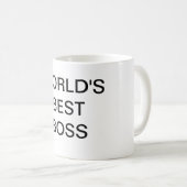 Beste der Chef-Tasse der Welt Kaffeetasse (VorderseiteRechts)