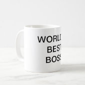 Beste der Chef-Tasse der Welt Kaffeetasse (Vorderseite Links)