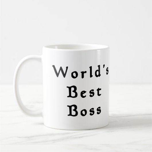 Beste der Chef-Tasse der Welt Kaffeetasse (Links)