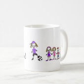 Beste der Fußball-Mama der Welt! Kaffeetasse (VorderseiteRechts)