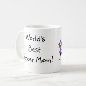 Beste der Fußball-Mama der Welt! Kaffeetasse (Vorderseite Links)