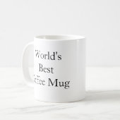 Beste der Kaffee-Tasse der Welt Kaffeetasse (Vorderseite Links)