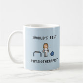 Beste der Physiotherapeuten-Tasse 8 Bit-Welt Kaffeetasse (Links)
