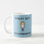 Beste der Physiotherapeuten-Tasse der Welt Kaffeetasse (Links)