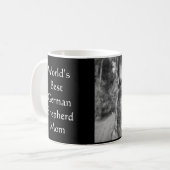 Beste der Schäferhund-Mama der Welt Tasse (Vorderseite Links)