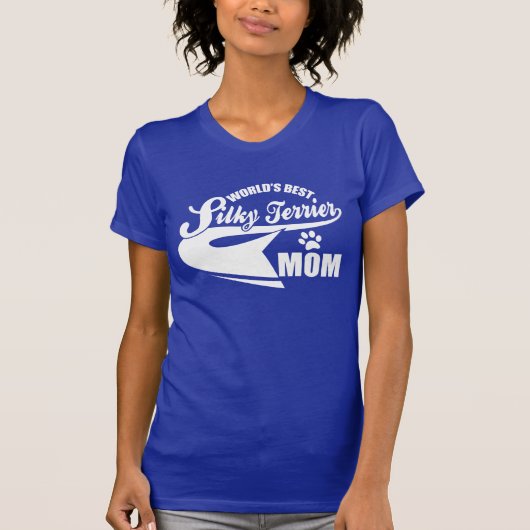 Beste der seidige Terrier-Mama der Welt T-Shirt (Vorderseite)