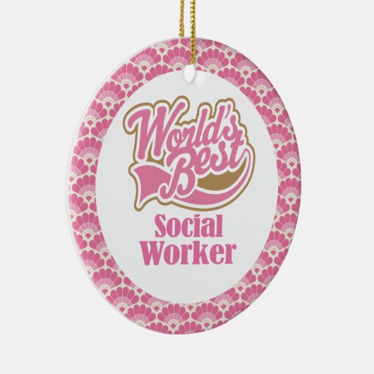 Beste der Sozialarbeiter-Geschenk-Verzierung der Keramik Ornament (Rechts)